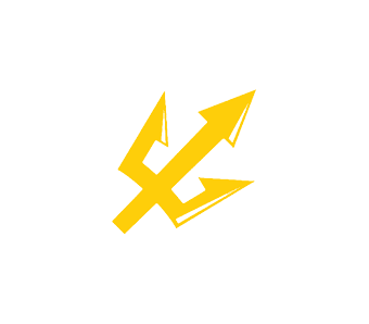 A yellow arrow with a yellow cross on it. AI generated content