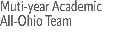 Muti year Academic All Ohio Team