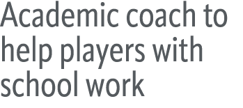 Academic coach to help players with school work